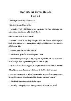Văn mẫu lớp 11: Phân tích bài thơ Độc Tiểu Thanh kí của Nguyễn Du (2 Dàn ý + 16 Mẫu) | Cánh diều