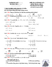 Đề thi học kỳ 1 môn Toán lớp 8 năm học 2024 - 2025 - Đề số 1 | Bộ sách Chân trời sáng tạo