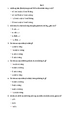 Bộ câu hỏi trắc nghiệm ôn tập môn Tin học | Trường đại học kinh doanh và công nghệ Hà Nội