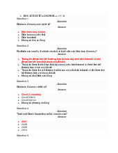 Tổng hợp câu hỏi từ goconqr | Trường Đại học Phú Yên