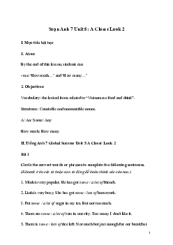 Giải Tiếng Anh 7 Unit 5: A Closer Look 2 | Global Success