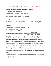 Hướng dẫn cách tính Xác suất toàn phần. Công thức Bayes | Chuyên đề Toán 12