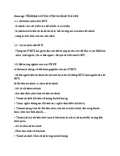 Tóm tắt bài giảng môn Phân tích báo cáo tài chính | Đại học kinh tế quốc dân