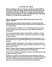 CÂU HỎI CÁC NHÓM VỀ CÀ PHÊ TRUNG NGUYÊN: PHÂN TÍCH VÀ ĐỀ XUẤT