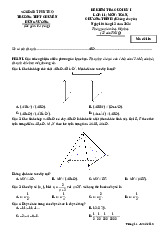 Đề cuối kỳ 1 Toán 11 năm 2024 – 2025 trường THPT chuyên Hùng Vương – Phú Thọ