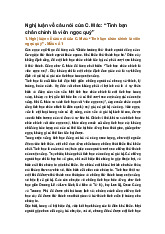 Nghị luận về câu nói của C. Mác: “Tình bạn chân chính là viên ngọc quý”