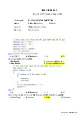 Đề cương môn Lập trình hướng đối tượng - Trường Đại học lao động -  xã hội.