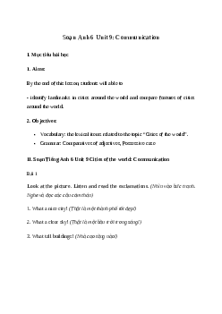 Giải Tiếng Anh 6 Unit 9: Communication | Global Success