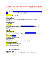 Câu hỏi trọng tâm Môn Pháp luật đại cương | Trường Đại học Kinh tế, Đại học Huế