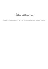 Đề cương môn Luật ngân hàng - Trường Đại học lao động - xã hội.