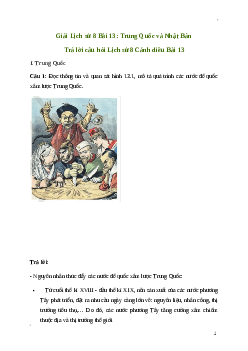 Giải Lịch sử 8 Bài 13: Trung Quốc và Nhật Bản | Cánh diều