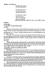 TIẾNG THU CỦA LƯU TRỌNG LƯ - PHÂN TÍCH NGHỆ THUẬT VÀ CHỦ ĐỀ