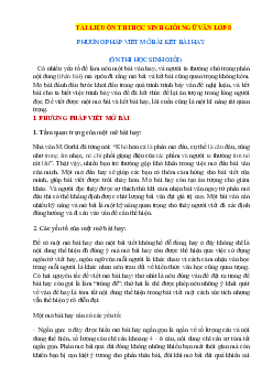 Tài liệu ôn thi học sinh giỏi Ngữ văn 8 (có lời giải)