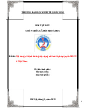 Nội dung và định hướng xây dựng nhà nước pháp quyền XHCN ở Việt Nam | Bài tập lớn môn Chủ nghĩa xã hội Neu