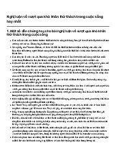 Nghị luận về vượt qua khó khăn thử thách trong cuộc sống hay nhất | Ngữ văn 10