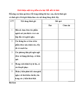 Soạn bài Giới thiệu một tác phẩm văn học | Ngữ văn 11 Kết nối tri thức