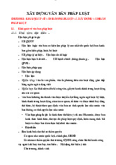 XÂY DỰNG VĂN BẢN PHÁP LUẬT CHƯƠNG 1: KHÁI QUÁT VỀ VĂN BẢN PHÁP LUẬT | Môn Xây dựng văn bản pháp luật - Học viện Hành chính Quốc gia