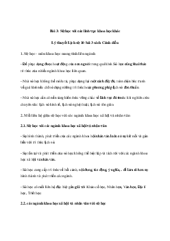 Giải Lịch sử 10 Bài 3: Sử học với các lĩnh vực khoa học khác | Cánh diều