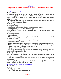 Giáo án Lịch Sử 7 kết nối tri thức HK2 năm 2022-2023