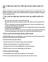Dàn ý nghị luận phân tích, đánh giá một tác phẩm truyện chi tiết | Ngữ văn 8