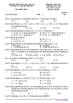 Đề giữa kỳ 1 Toán 10 năm 2023 – 2024 trường THPT Việt Nam – Ba Lan – Hà Nội