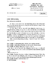 Bộ Đề Thi Học Kỳ 2 Ngữ Văn 6 Chân Trời Sáng Tạo 2024-2025 Có Đáp Án