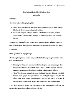 Cảm nhận khổ 3, 4, 5 bài thơ Sóng (2 Dàn ý + 4 Mẫu) | Văn mẫu lớp 12