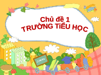 Giáo án điện tử Hoạt động trải nghiệm 2 Chủ đề 1 Cánh diều: Trường tiểu học