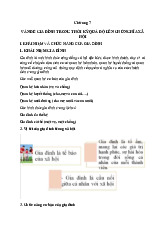 Chương 7 vấn đề gia đình trong thời kỳ quá độ lên chủ nghĩa xã hội môn Chủ nghĩa xã hội và khoa học  | Học viện Nông nghiệp Việt Nam