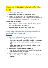 Chương II: Nguồn gốc và kiểu nhà nước - Tìm hiểu các khái niệm và đặc trưng môn Lí luận nhà nước và pháp luật | Trường đại học Mở Hà Nội