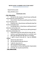 Đề cương ôn thi cuối kì Môn Khoa học máy tính | Đại học Gia Định