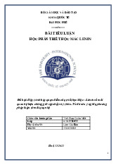 Bài Tiểu Luận Triết Học Mác-Lênin: Vật Chất và Ý Thức Môn Triết học | Trường Đại học Huế