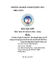 Bài Luận Về Giá Trị Hàng Hoá & Năng Lực Cạnh Tranh Việt Nam | Môn Kinh tế chính trị Mác-Lênin - Đại học Kinh Tế Quốc Dân
