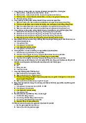 Bài tập trắc nghiệm - Triết học Mác Lenin | Đại học Kinh Tế Quốc Dân