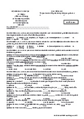 Đề thi thử môn tiếng anh 2017 | Học viện Hành chính Quốc gia