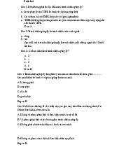 Một số câu trắc nghiệm hay về pháp luật đại cương có đáp án | Lý thuyết pháp luật đại cương | Trường Đại học khoa học Tự nhiên