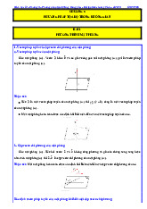 Các dạng bài tập phương trình mặt phẳng Toán 12 KNTTVCS