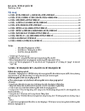 Bài giảng Môn Tư pháp quốc tế | Trường Đại học Luật Hà Nội