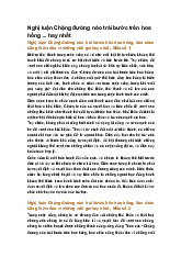 Nghị luận Chặng đường nào trải bước trên hoa hồng ... hay nhất