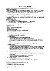 Lí thuyết Thăm Khám Bệnh Mắt & Tai | Tiền lâm sàng