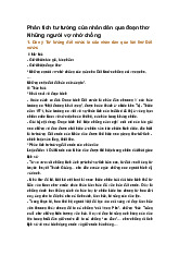 Phân tích tư tưởng của nhân dân qua đoạn thơ Những người vợ nhớ chồng