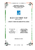 Báo cáo thực tập - Đề tài: Xây dựng trang web quản lý khách sạn | Đại học Quảng Bình
