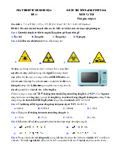 Đề thi thử tốt nghiệp THPT 2025 môn Vật lí bám sát đề minh họa - Đề 33