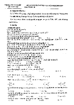 Đề cương ôn tập học kỳ 1 Toán 10 năm 2018 – 2019 trường THPT Kim Liên – Hà Nội