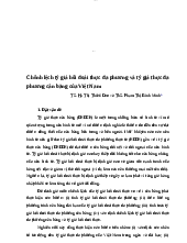 Chênh lệch tỷ giá hối đoái thực đa phương và tỷ giá thực đa phương cân bằng của Việt Nam - Kinh tế vĩ mô | Trường Đại học Kinh tế, Đại học Quốc gia Hà Nội