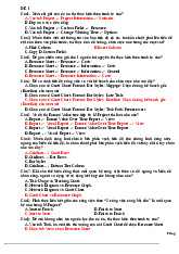 Đề thi môn Tin học đại cương - trường đại học Kiến trúc.