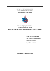 Báo cáo thực tập - Quản trị kinh doanh | Trường Đại học Lao động - Xã hội