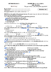 Để kiểm tra cuối kì I môn Hóa học 11 - Đề tham khảo số 2