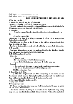 Giáo án Lịch sử 7 Bài 5 sách Kết nối tri thức với cuộc sống