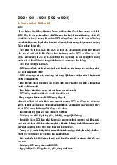 SO2 + O2 → SO3 (SO2 ra SO3)